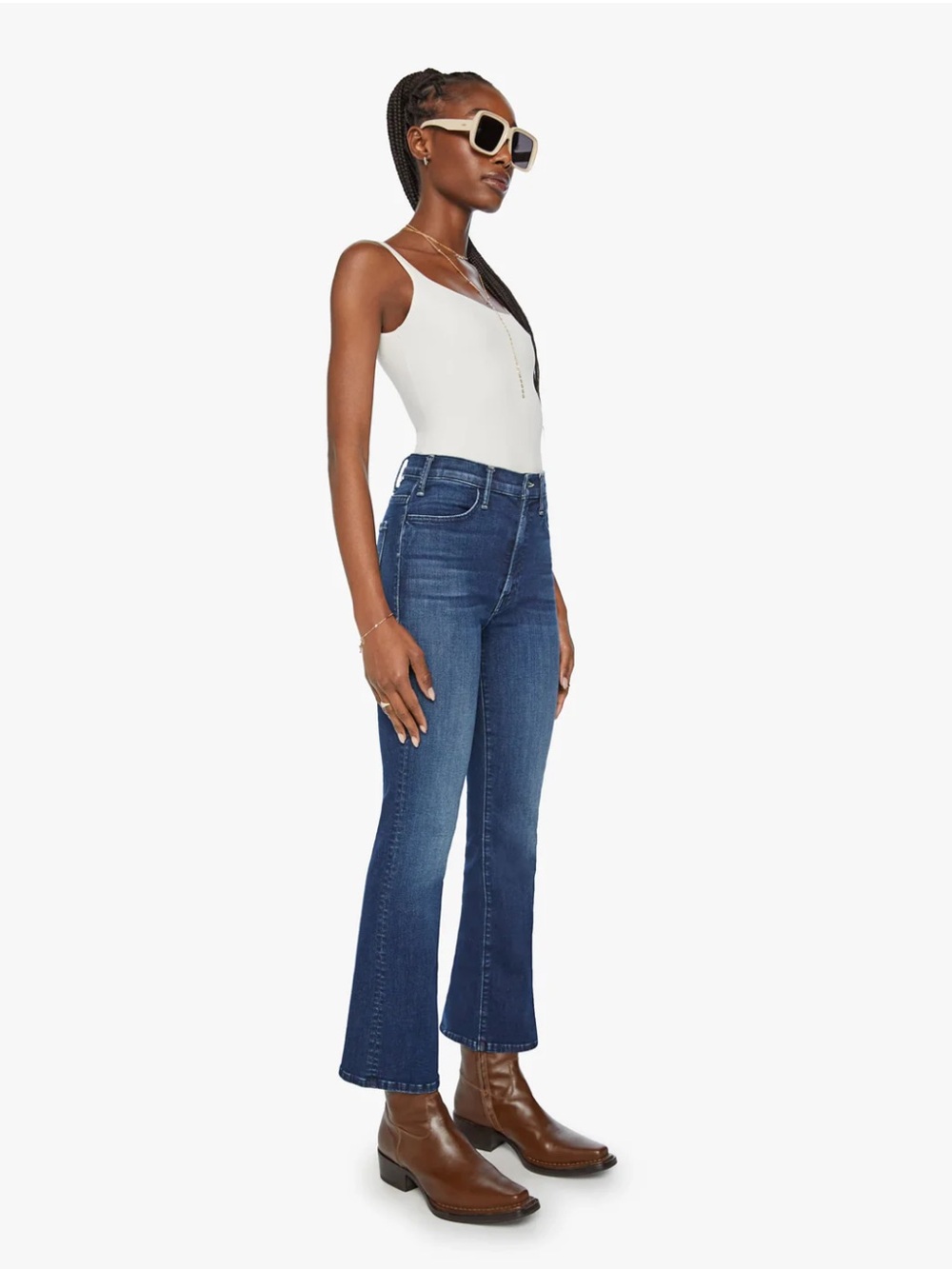 Mother The Hustler Ankle Denim Jeans in Heirloom sz 26